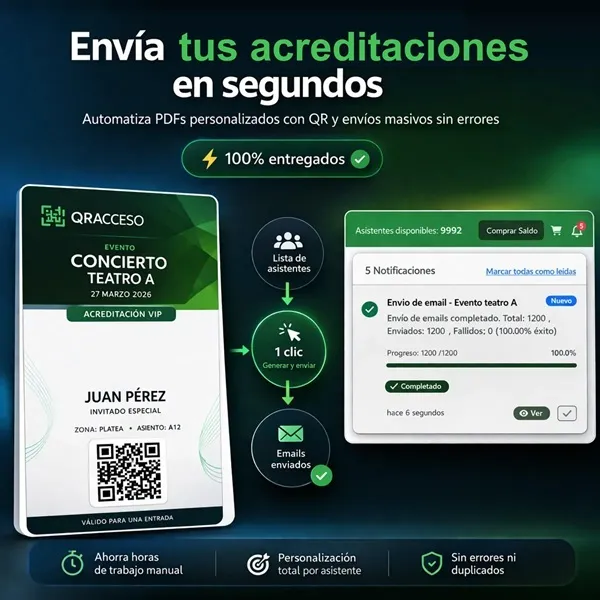 Una plataforma para centralizar asistentes, accesos y resultados